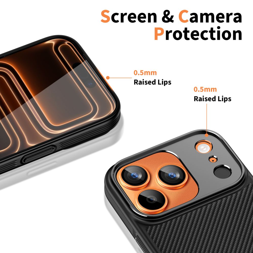 Dėklas Tech-Protect Kevlar Aramid CC MagSafe iPhone 17 Pro, juodas - Image 7