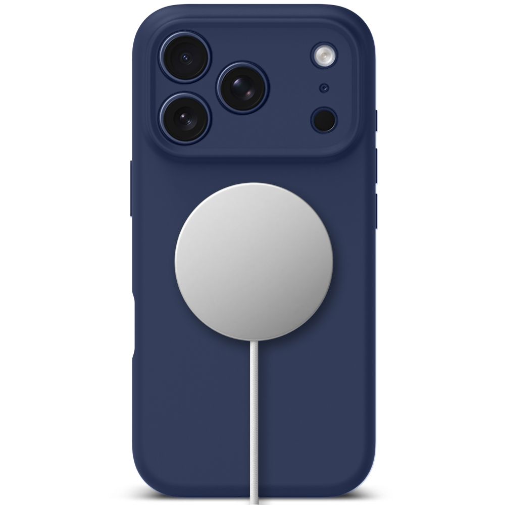Dėklas Tech-Protect Silicone MagSafe iPhone 17 Pro, tamsiai mėlynas - Image 4
