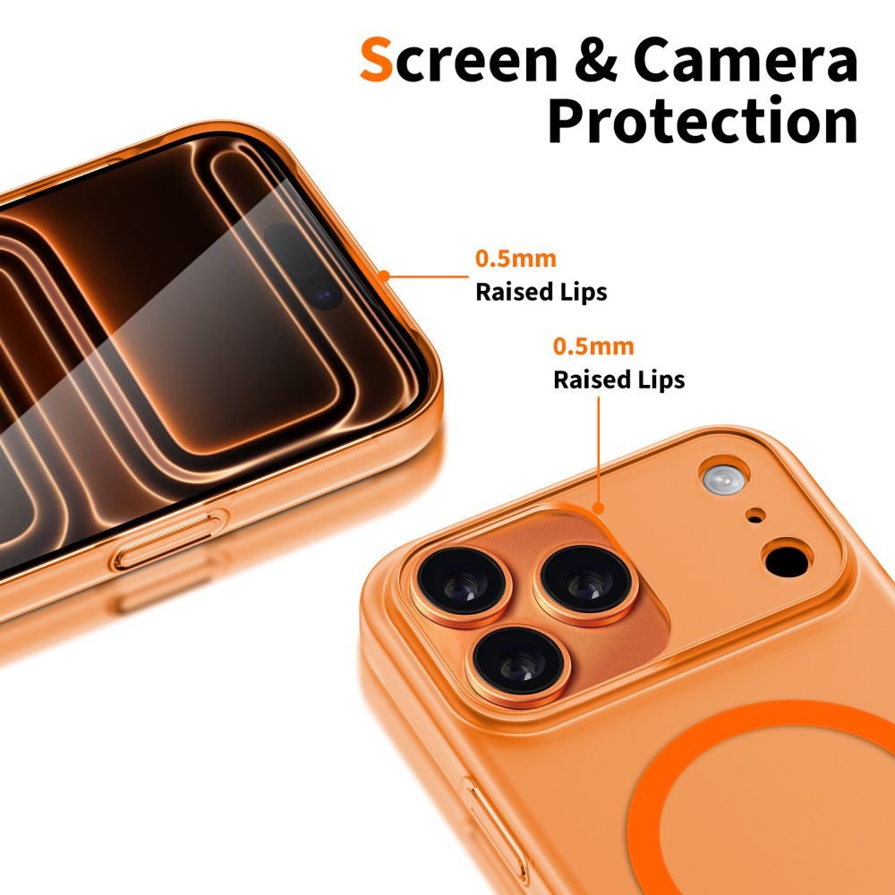 Dėklas iPhone 17 Pro Tech-Protect Magslim Magsafe, matinis kosminis oranžinis - Image 4