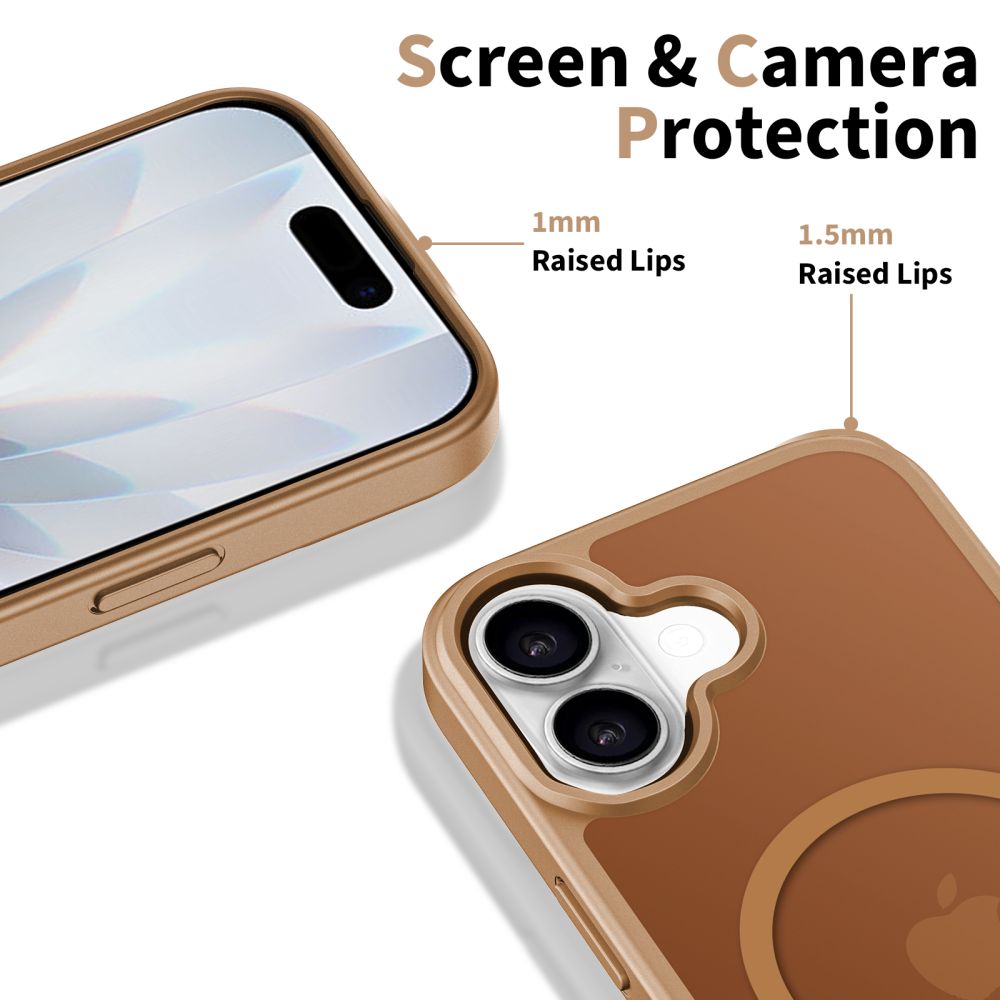 Dėklas Tech-Protect BasicMag MagSafe iPhone 17, matinis rudas - Image 4