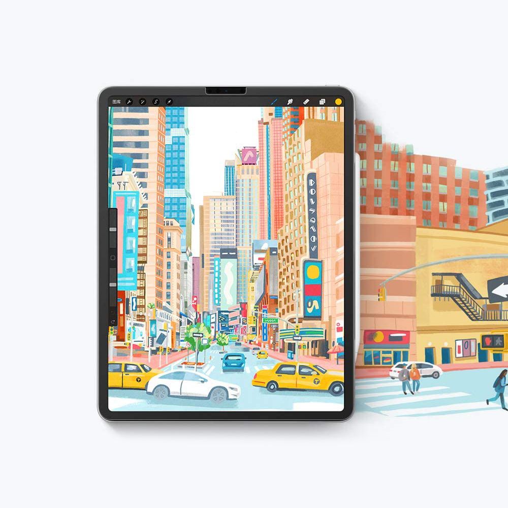 Apsauginė plėvelė Hofi Paper Pro+, 2 vnt., iPad Air 10.9" 4/5 / iPad Pro 11" 2/3/4, matinė skaidri - Image 4