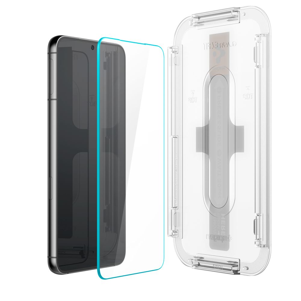 Apsauginis stiklas Spigen Glas.tR EZ Fit Galaxy S23, skaidrus (2 vnt.) - Image 5