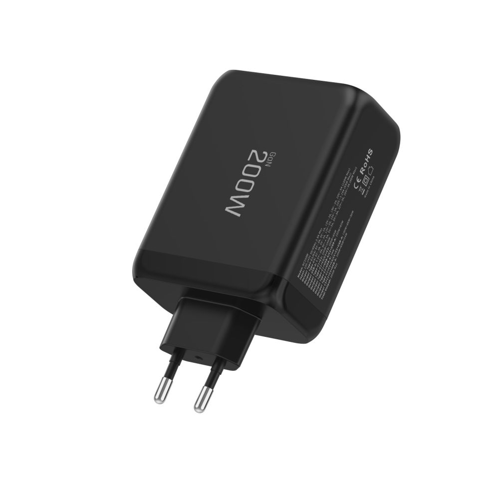 Tinklo įkroviklis Tech-Protect NC200W-GaN, 4 prievadų, 200W PD/QC3.0, juodas - Image 4