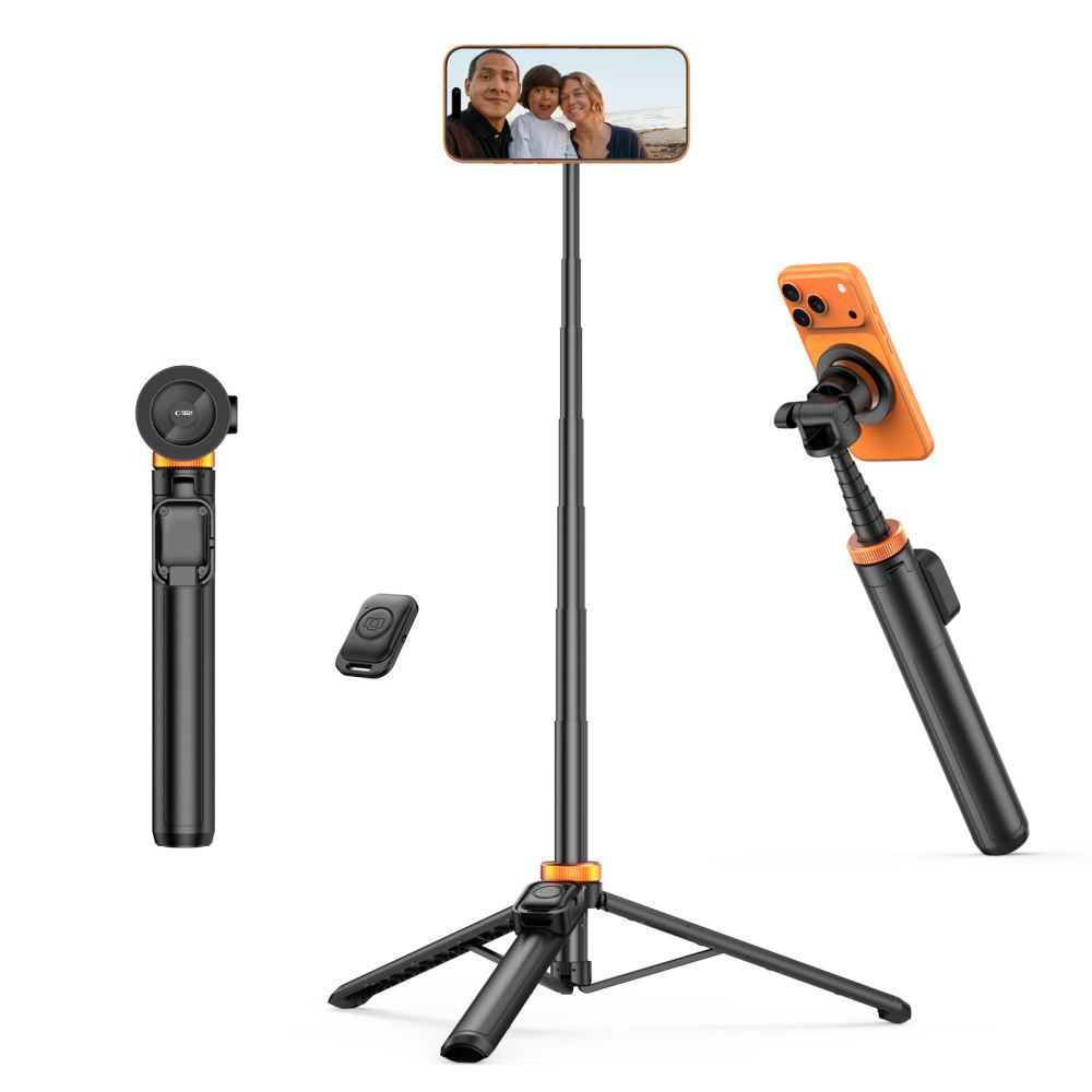 Selfie lazda Tech-Protect L03S MagSafe Bluetooth Tripod, juoda - Image 4