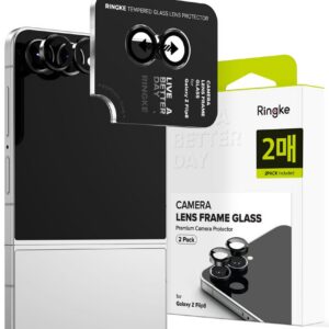 Kameros apsauginis stiklas Ringke Camera Frame Galaxy Z Flip 8, 2 vnt., juodas