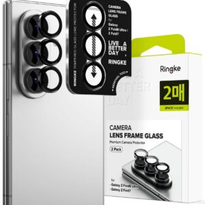 Kameros apsauginis stiklas Ringke Camera Frame Protector, Galaxy Z Fold 7 / 8 Ultra, 2 vnt., juodas