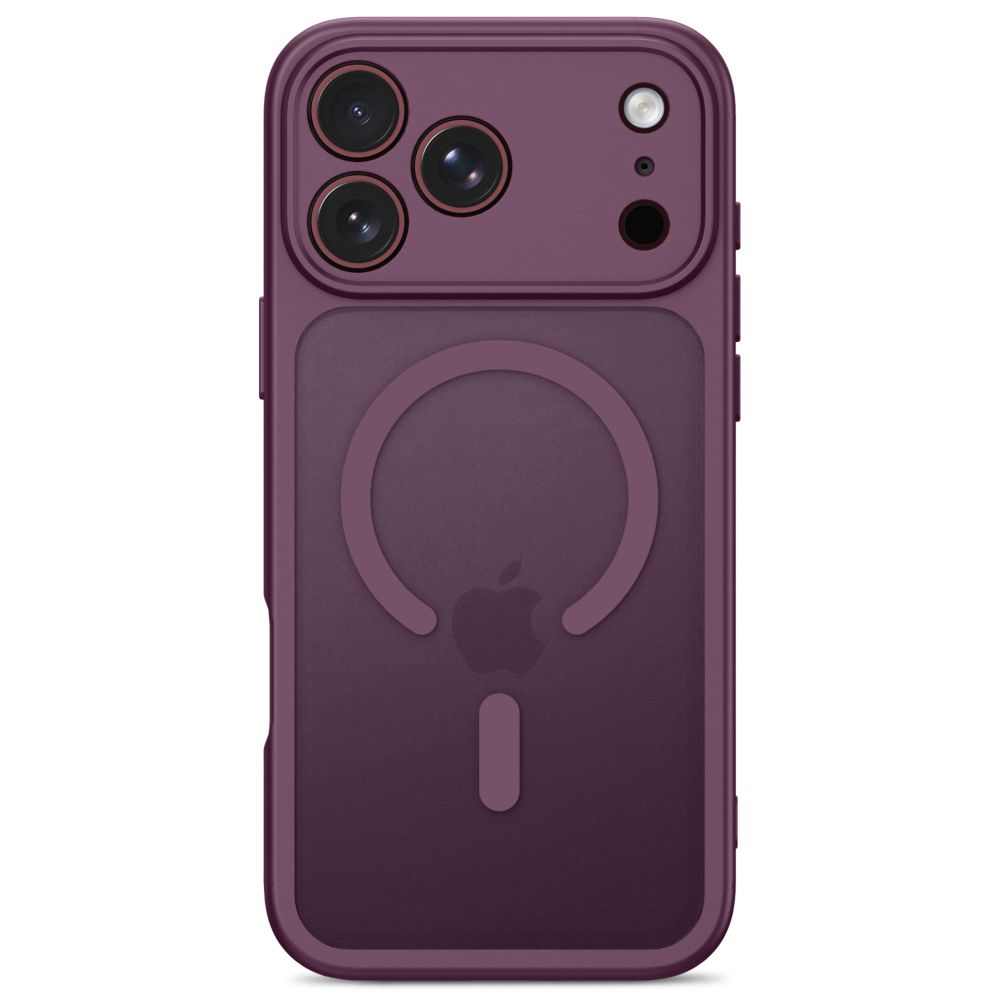 Dėklas Tech-Protect BasicMag MagSafe iPhone 17 Pro / 18 Pro, matinis tamsiai vyšninis - Image 3