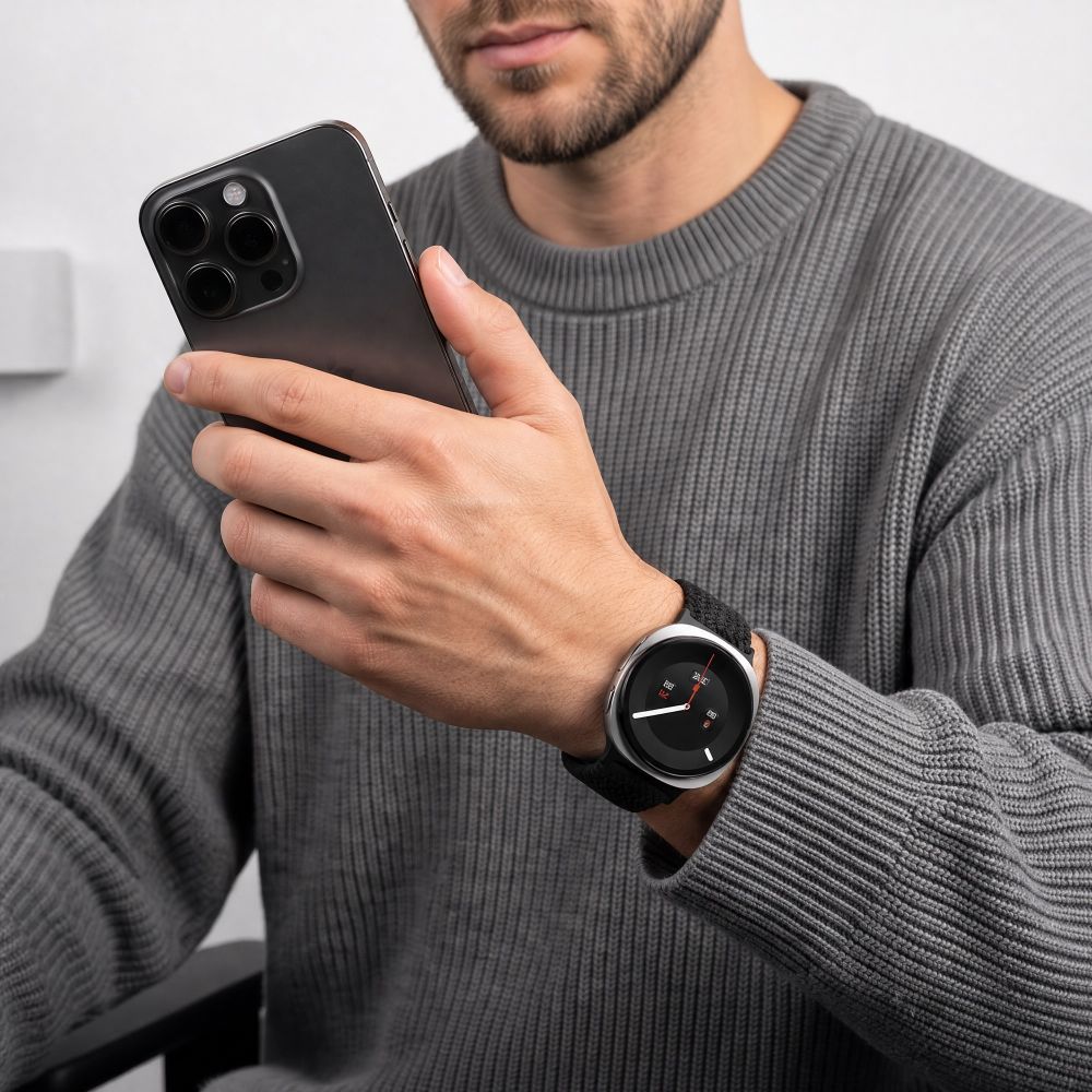 Dirželis Tech-Protect NylonMag Samsung Galaxy Watch 8 / 9 / Classic (40 / 44 / 46 mm), juodas - Image 3
