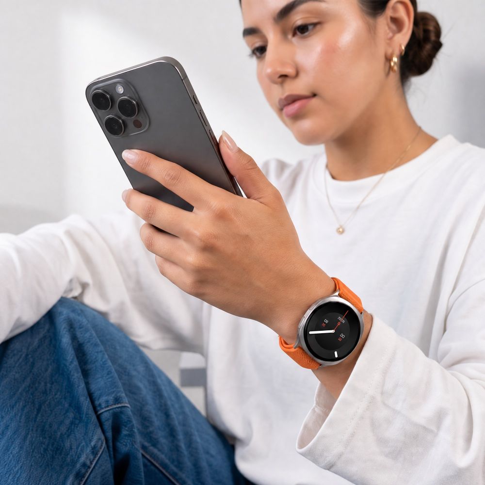 Dirželis Tech-Protect Nylon Clasp Samsung Galaxy Watch 8 / 9 / Classic (40 / 44 / 46 mm), oranžinis - Image 3