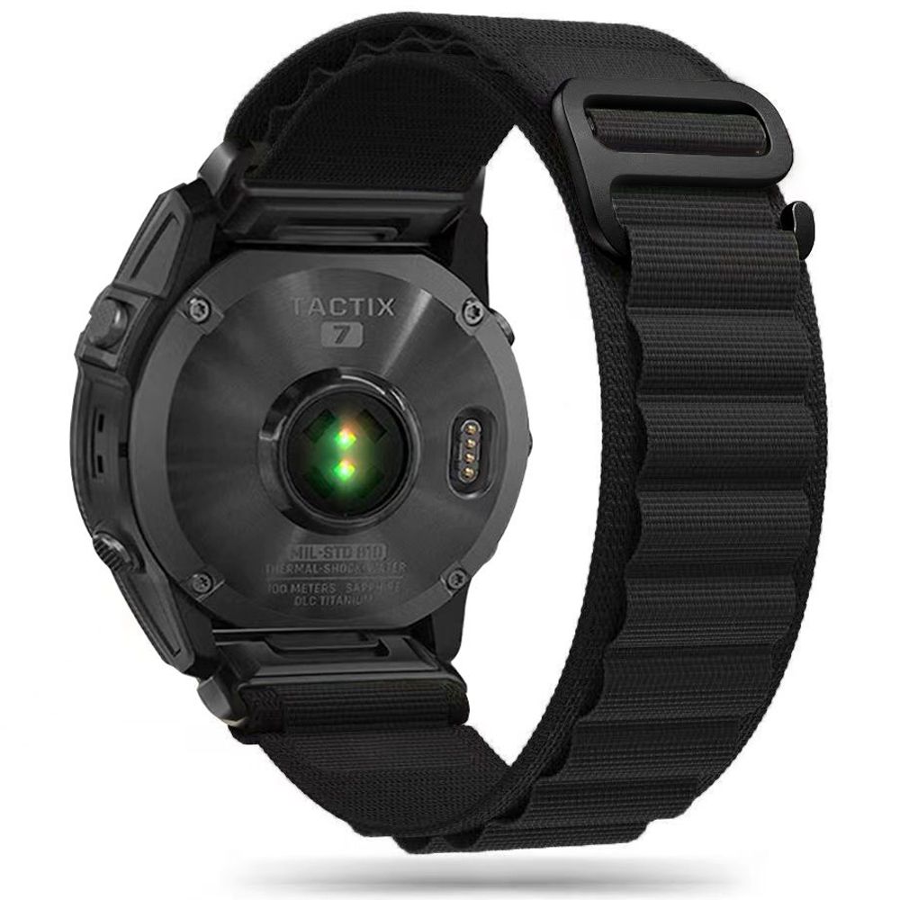 Dirželis Tech-Protect Nylon Pro Garmin Fenix 5X / 5X Plus / 6X / 6X Pro / 7X / 8 / 8 Pro (51 mm) juoda