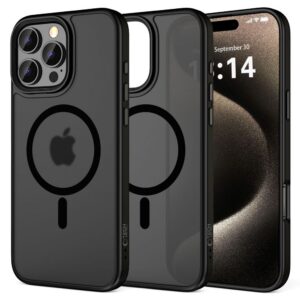 Dėklas Tech-Protect MagMat MagSafe iPhone 16 Pro, matinis juodas