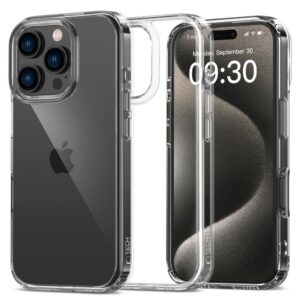 Dėklas Tech-Protect Flexair Hybrid iPhone 16 Pro, skaidrus