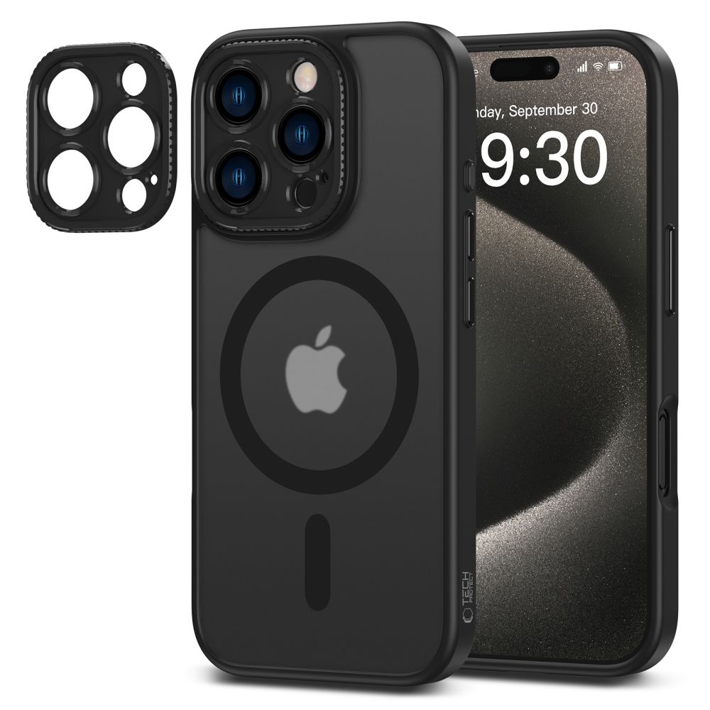 Dėklas Tech-Protect MagCam MagSafe iPhone 16 Pro Max, matinis juodas - Image 2