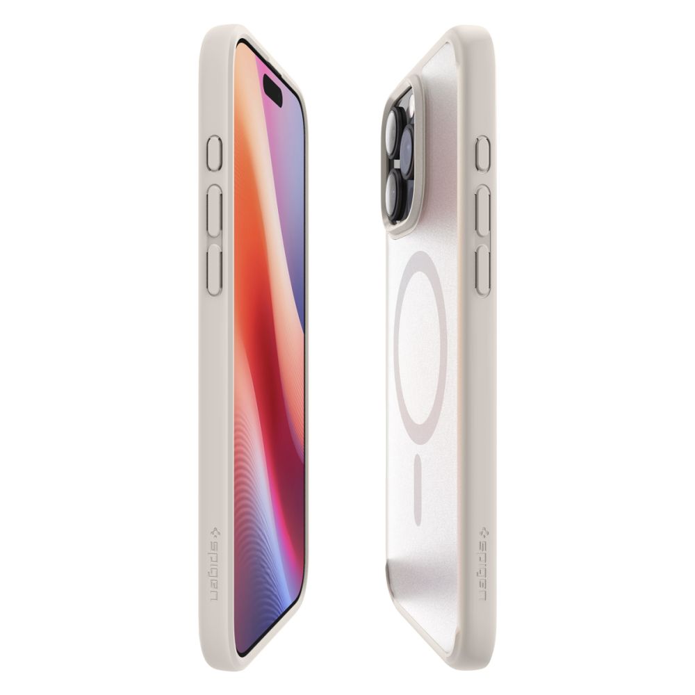 Dėklas Spigen Ultra Hybrid MagSafe iPhone 16 Pro Max, matinis natūralaus titano - Image 4