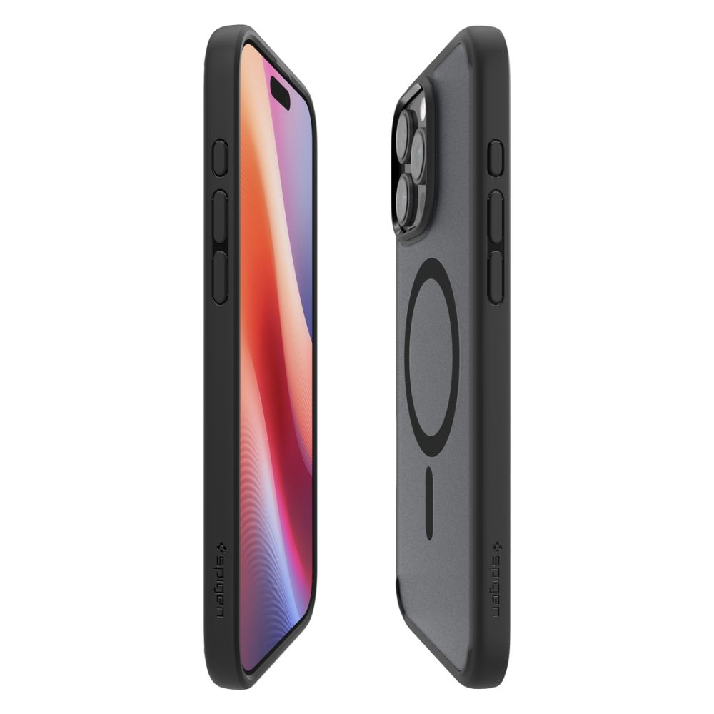 Dėklas Spigen Ultra Hybrid Mag MagSafe iPhone 16 Pro, matinis juodas - Image 4