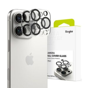 Kameros apsauginis stiklas Ringke Camera Protector iPhone 16 Pro / 16 Pro Max, 2 vnt., skaidrus