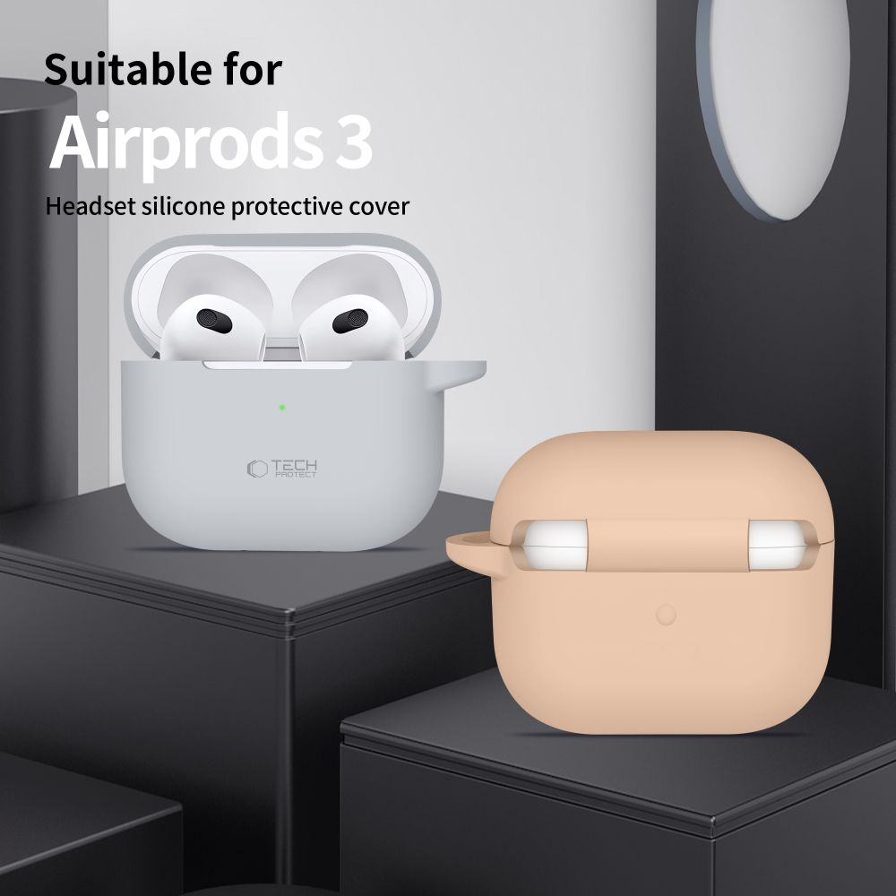 Dėklas Tech-Protect Silicone Hook AirPods 3, alyvinis - Image 4