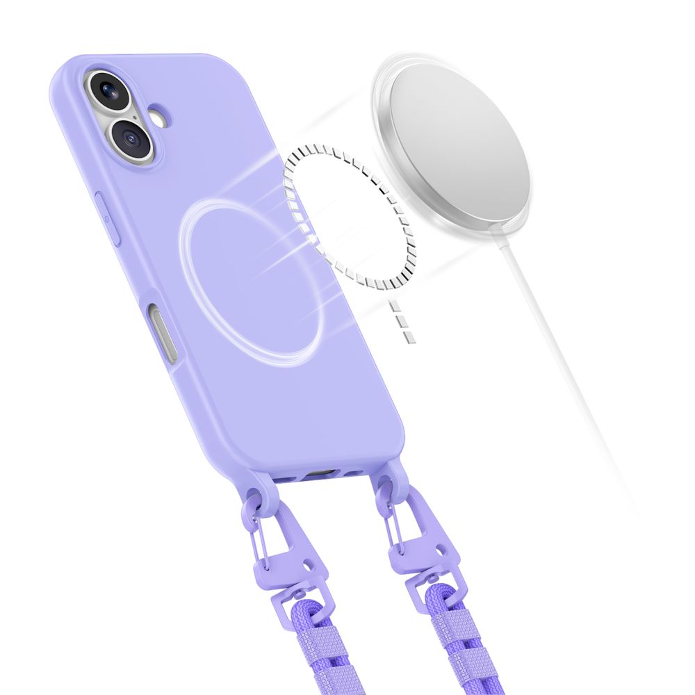 Dėklas Tech-Protect Magnecklace MagSafe iPhone 16, levandų spalvos - Image 3