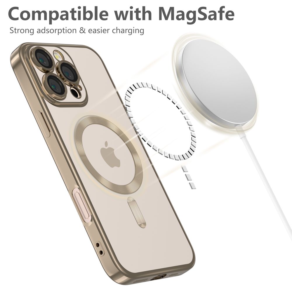 Dėklas Tech-Protect MagFlex MagSafe iPhone 16 Pro, blizgi smėlio - Image 2