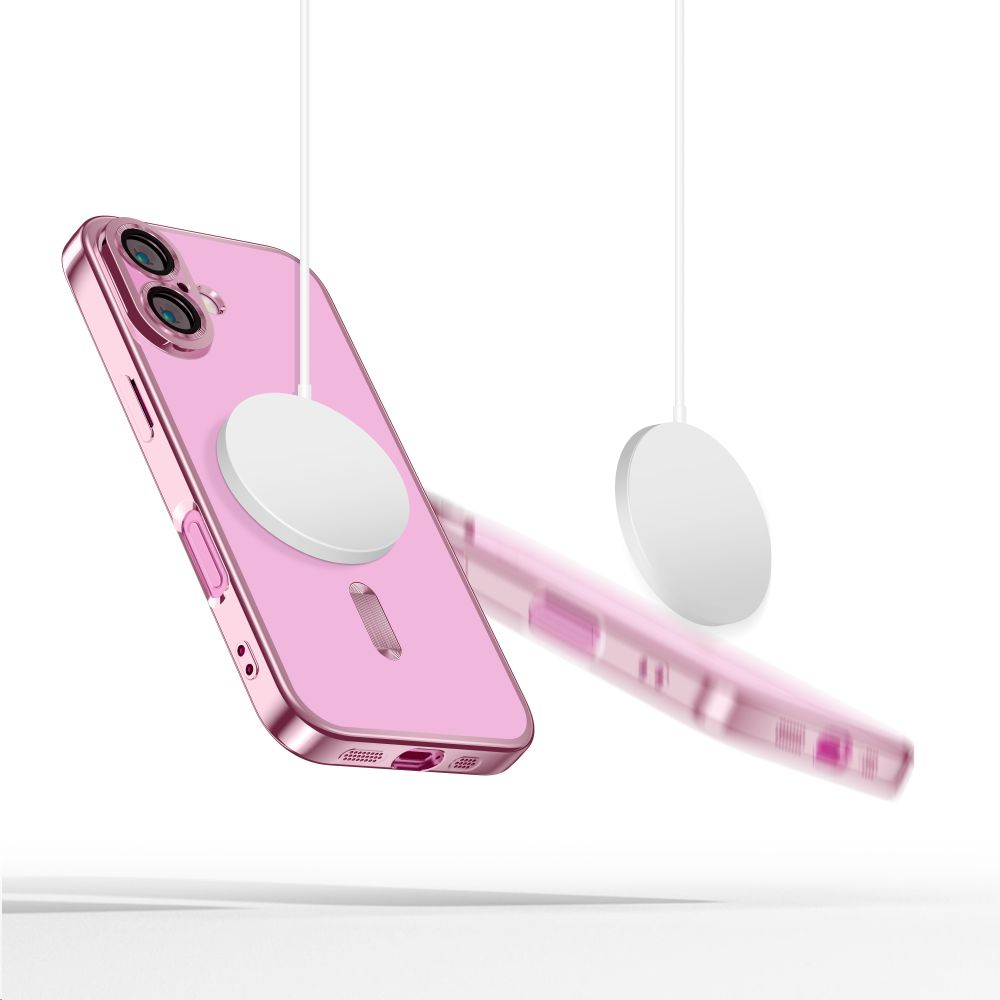 Dėklas Tech-Protect MagFlex MagSafe iPhone 16, blizgus rožinis - Image 2