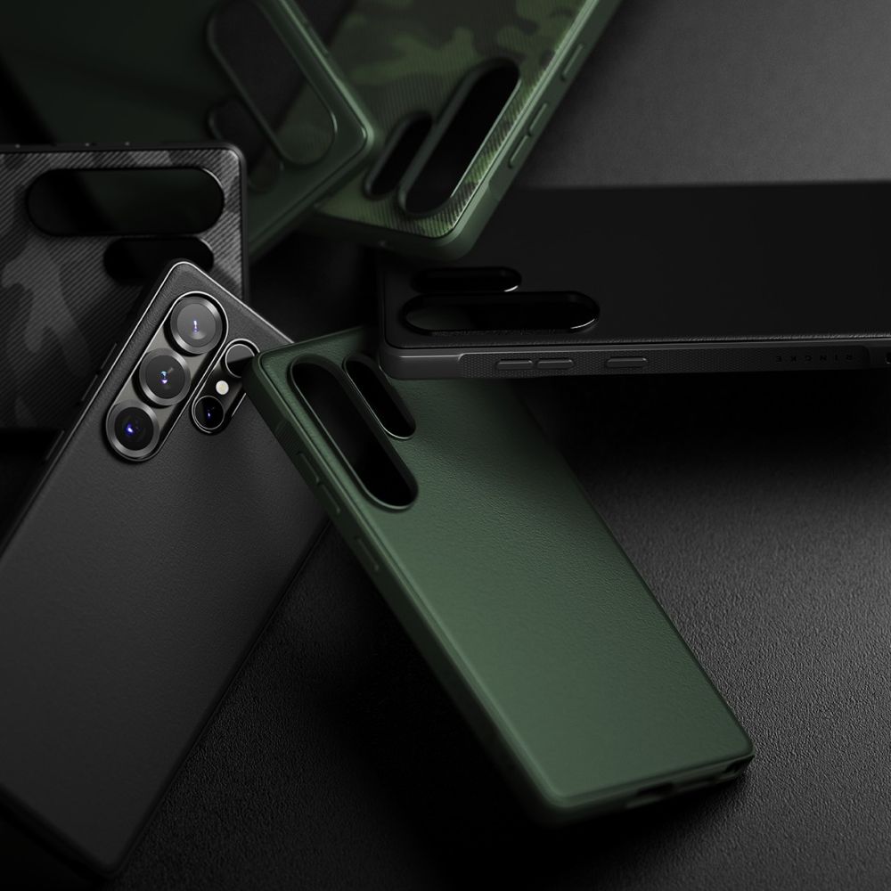 Dėklas Ringke Onyx Galaxy S25 Ultra, tamsiai žalias - Image 4
