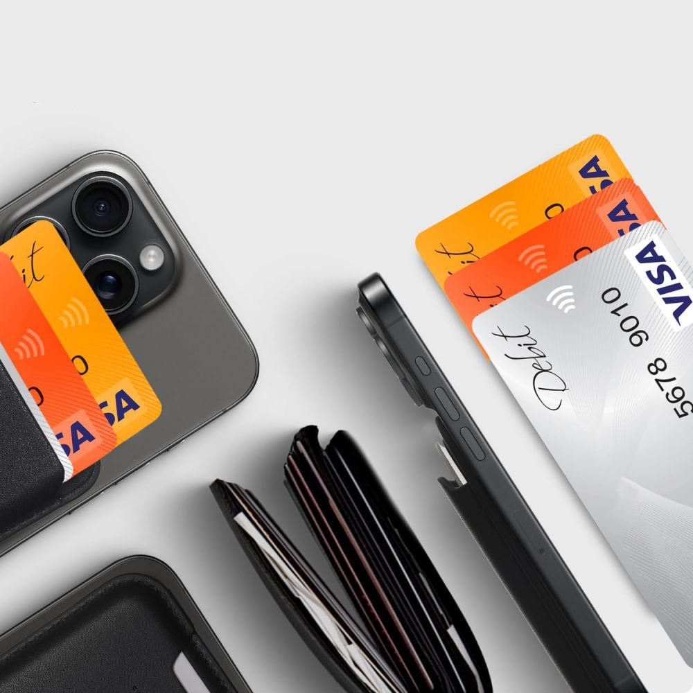 Piniginė Tech-Protect CH01 MagWallet MagSafe kortelėms, tamsiai mėlyna - Image 4
