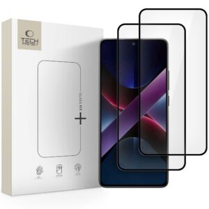 Apsauginis stiklas Tech-Protect Glass Fit+ 2 vnt. Xiaomi Poco X7 Pro 5G, juodas