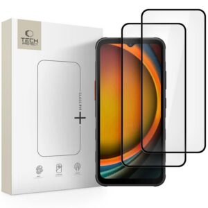 Apsauginis stiklas Tech-Protect Glass Fit+ Galaxy XCover 7 / 7 Pro, 2 vnt., juodas
