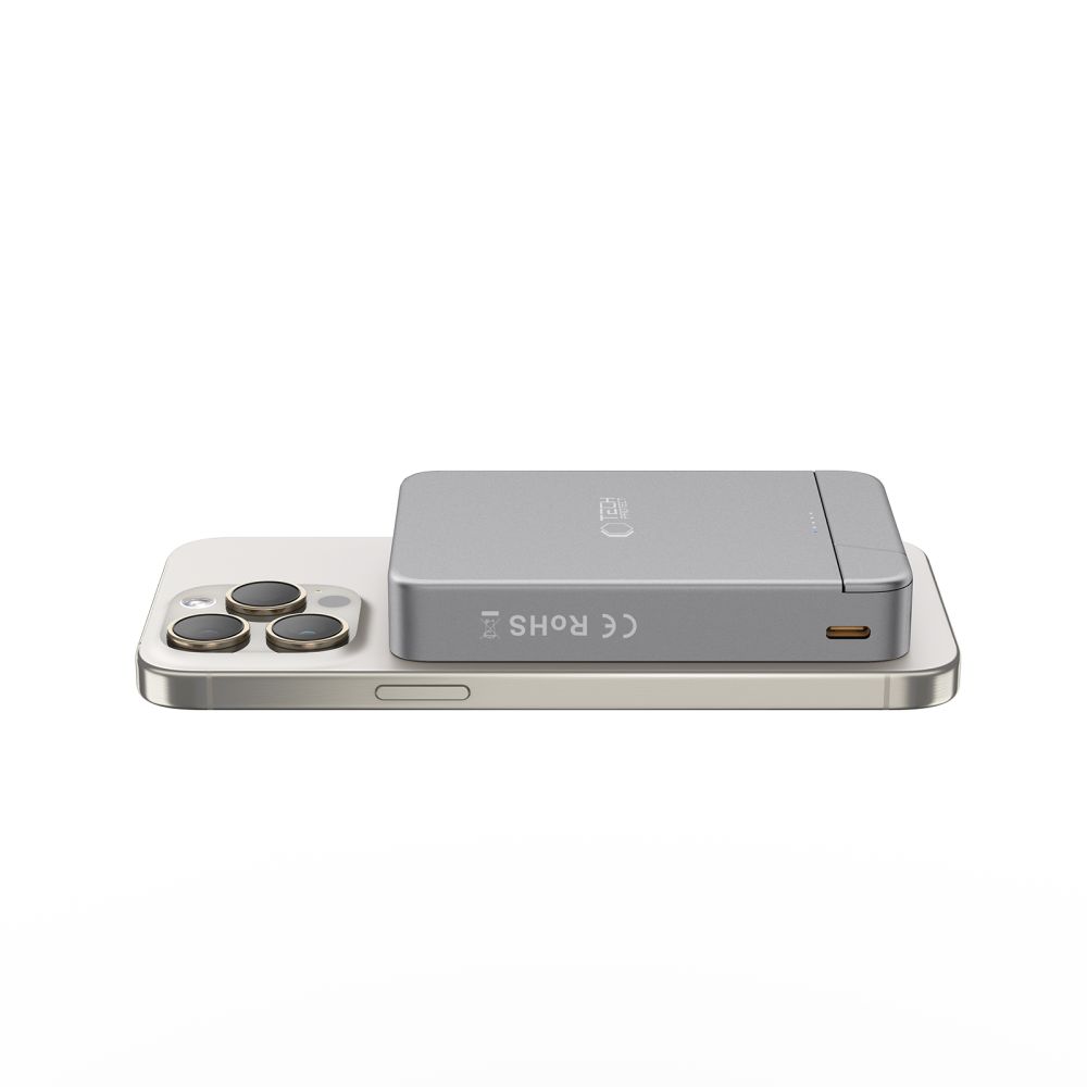 Power bank Tech-Protect PB15 LifeMag MagSafe 10000mAh, pilkas - Image 5