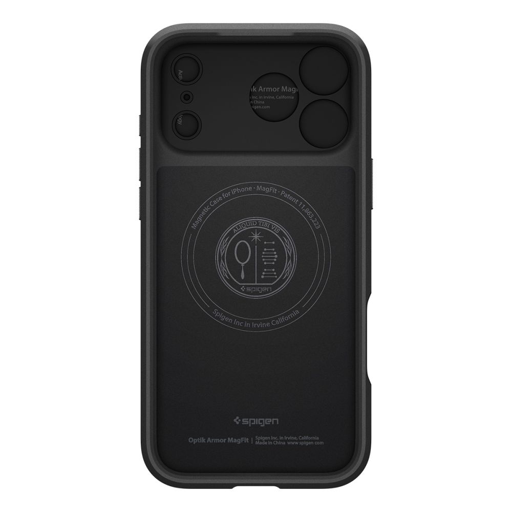 Dėklas Spigen Optik Armor MagSafe iPhone 17 Pro Max, juodas - Image 3