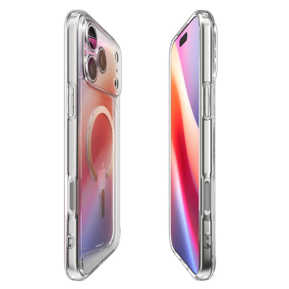 Dėklas Spigen Ultra Hybrid Mag iPhone 17 Pro, skaidrus/auksinis - Image 6
