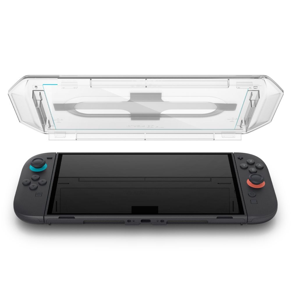 Apsauginis stiklas Spigen Glas.tR EZ Fit Nintendo Switch 2, 2 vnt., skaidrus - Image 5