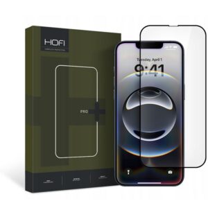 Apsauginis stiklas Hofi Glass Pro+ iPhone 13 / 13 Pro / 14 / 16e / 17e, juodas