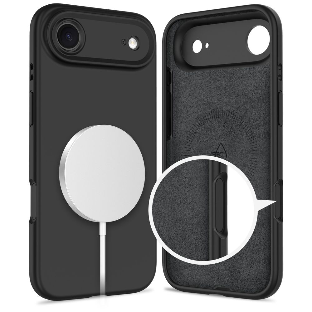 Dėklas Tech-Protect Silicone Magsafe iPhone Air, juodas - Image 2