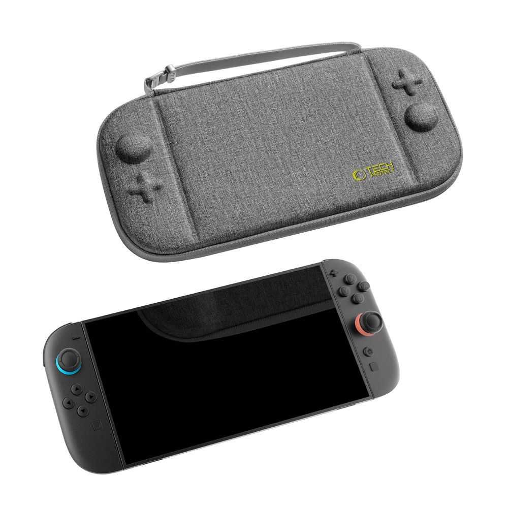 Dėklas Tech-Protect Slim Pouch Nintendo Switch 2, tamsiai pilkas - Image 5