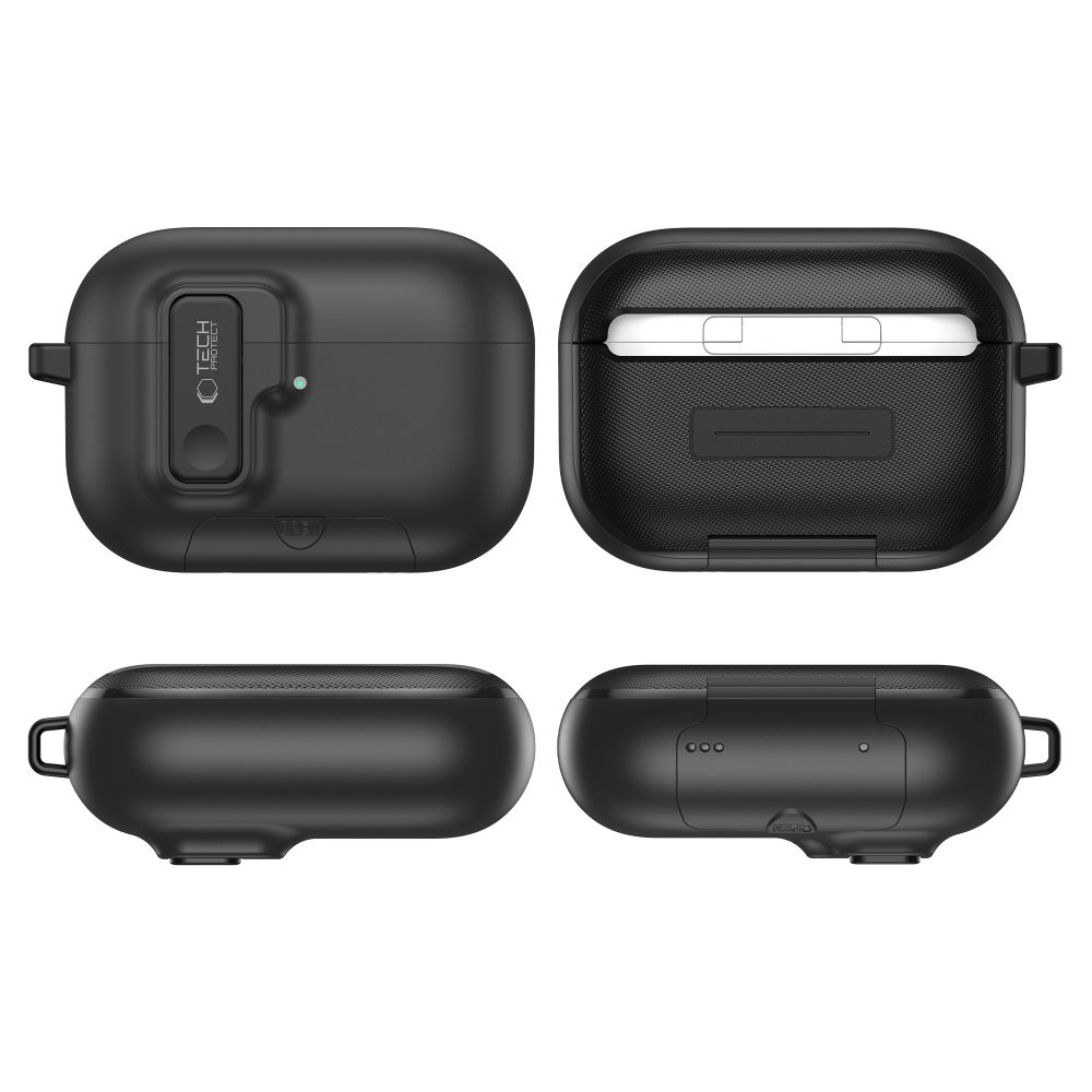 Dėklas Tech-Protect Slim Hook Apple AirPods Pro 3, juodas - Image 5
