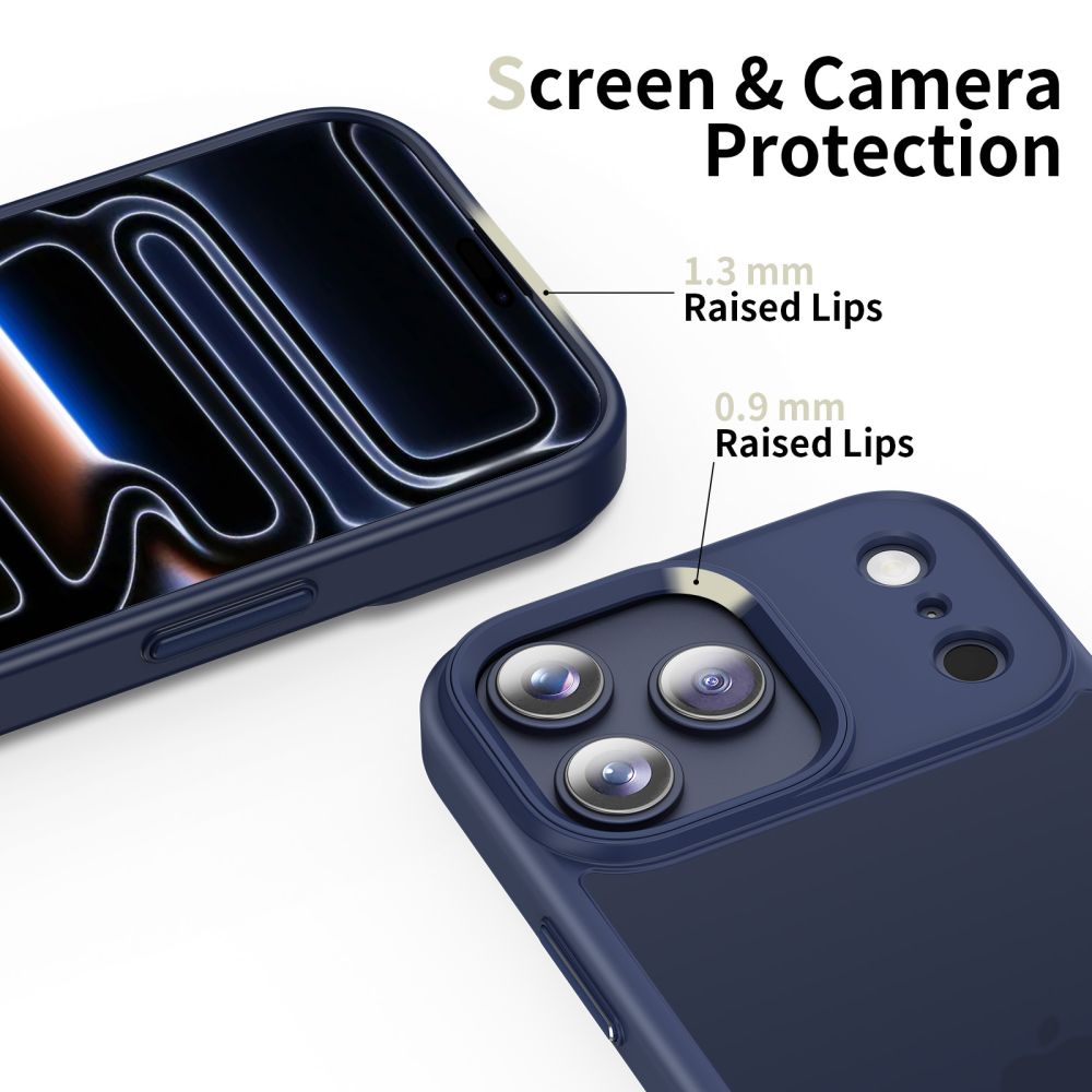 Dėklas Tech-Protect MagMat iPhone 17 Pro, matinis tamsiai mėlynas - Image 5