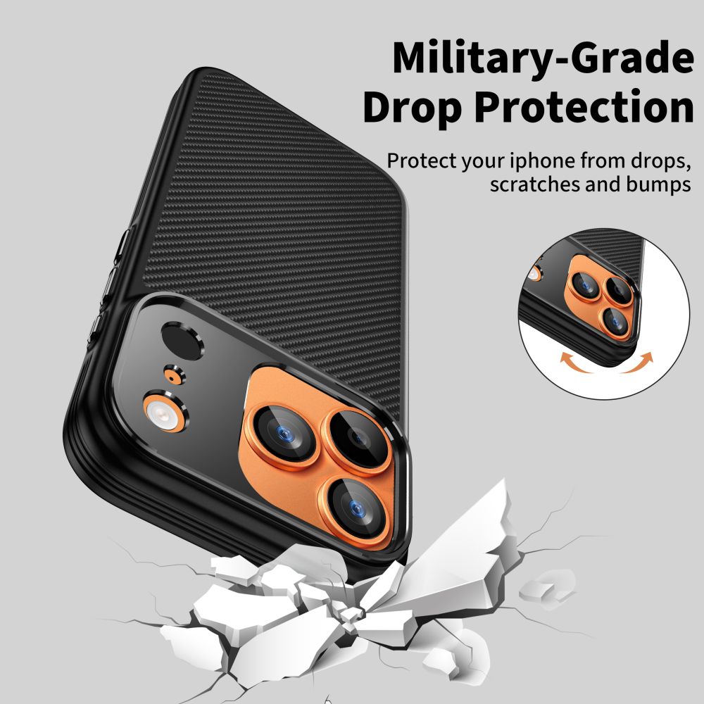 Dėklas Tech-Protect Kevlar Aramid MagSafe iPhone 17 Pro Max, juodas - Image 8
