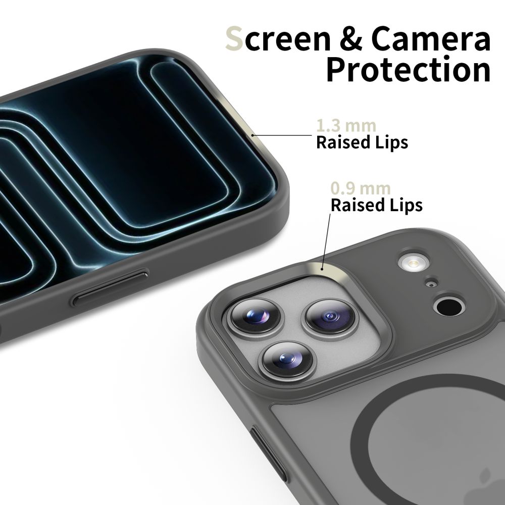 Dėklas Tech-Protect MagMat MagSafe iPhone 17 Pro, matinis pilkas - Image 5