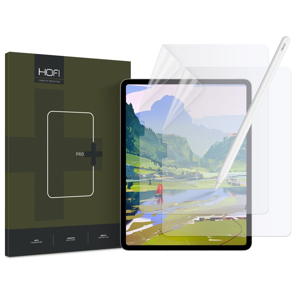 Apsauginė plėvelė Hofi Paper Pro+ 2 vnt. iPad 10.9 (2022) / iPad 11 (2025) Matinė Skaidri