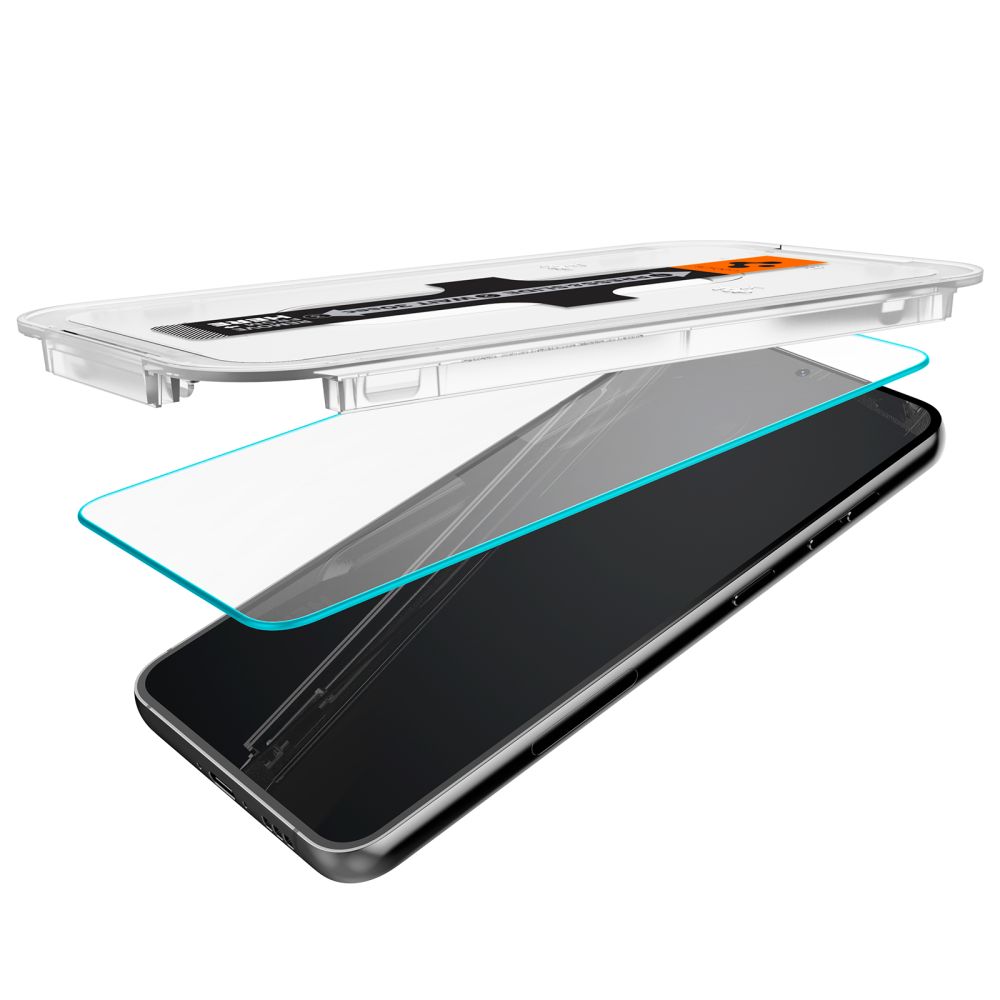 Apsauginis stiklas Spigen Glas.tR EZ Fit Galaxy S23, skaidrus (2 vnt.) - Image 6