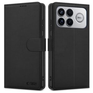 Dėklas Tech-Protect Wallet Xiaomi Poco F8 Ultra, juodas