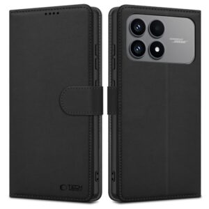 Dėklas Tech-Protect Wallet Xiaomi POCO F8 Pro, juodas