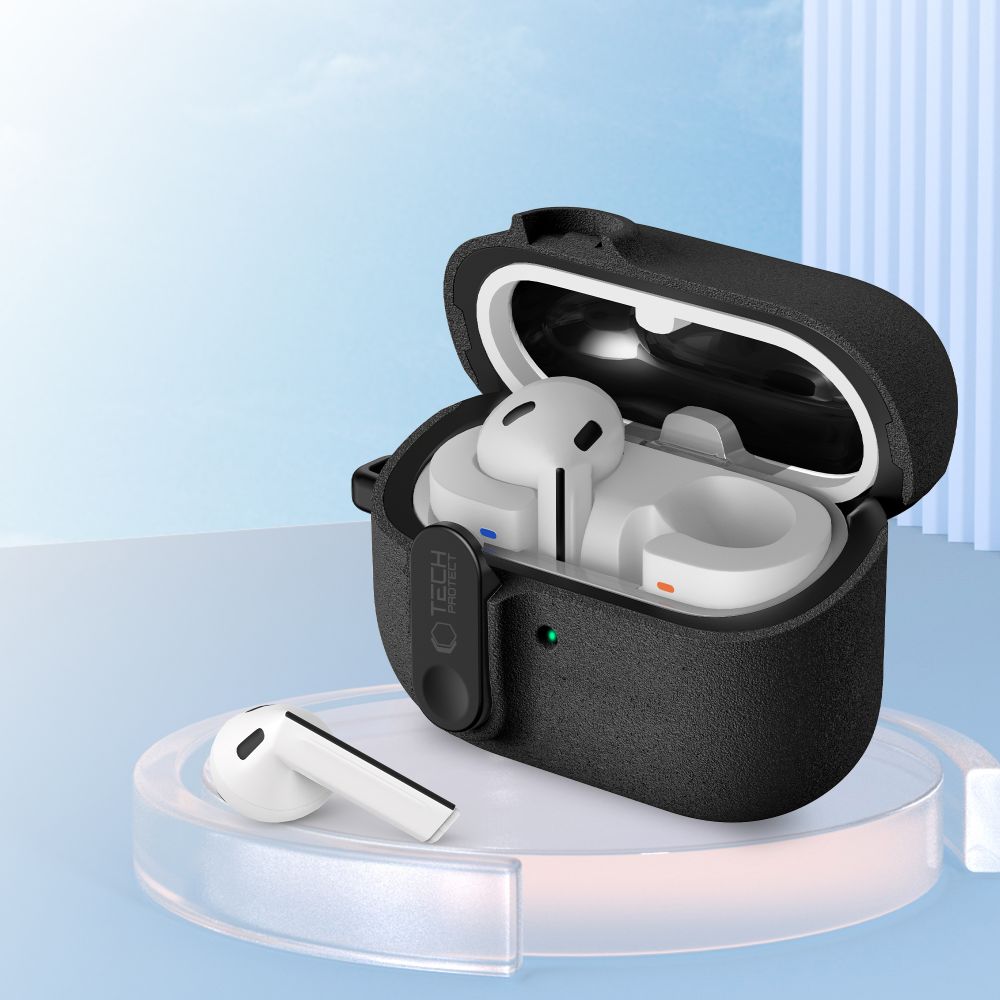 Dėklas Tech-Protect Slim Hook Samsung Galaxy Buds 3 / 3 FE / 3 Pro, juodas - Image 6