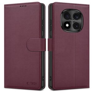 Dėklas Tech-Protect Wallet Xiaomi Redmi Note 15 Pro 5G, bordo