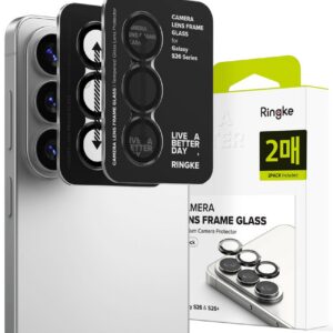 Kameros apsauginis stiklas Ringke Camera Frame Protector Galaxy S26 / S26+, 2 vnt., juodas