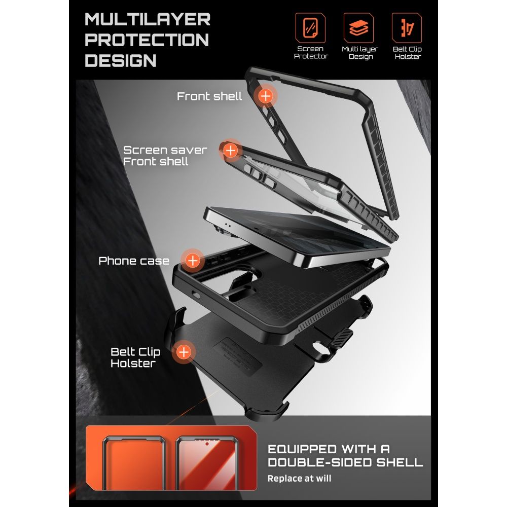 Dėklas Supcase Unicorn Beetle Pro Mag MagSafe Galaxy S26 Ultra, aramidinis - Image 5