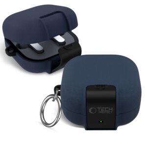 Dėklas Tech-Protect Slim Hook Samsung Galaxy Buds 4 / 4 Pro, šviesiai mėlynas