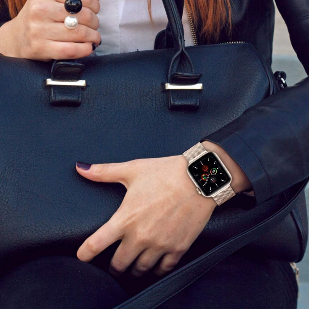 Dirzelis Tech-Protect Milaneseband Apple Watch 8 / 9 / 10 / 11 / SE / Ultra (44 / 45 / 46 / 49 mm), juodas - Image 5