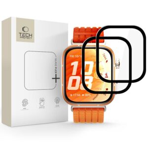 Apsauginis stiklas Tech-Protect Glass Flex+ Huawei Watch Fit 5 Pro, 2 vnt., juodas
